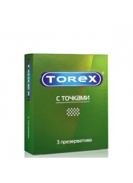 Текстурированные презервативы Torex  С точками  - 3 шт. - Torex - купить с доставкой в Белгороде