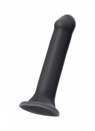 Черный фаллос на присоске Silicone Bendable Dildo XL - 20 см. - Strap-on-me - купить с доставкой в Белгороде