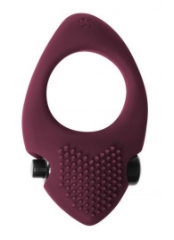 Бордовое эрекционное виброкольцо Pure Passion Sunset - Lola Games - в Белгороде купить с доставкой