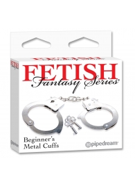 Металлические наручники Beginner s Metal Cuffs - Pipedream - купить с доставкой в Белгороде