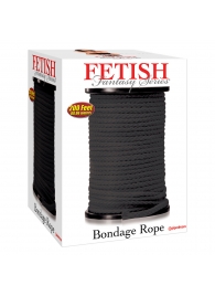 Черная веревка для связывания Bondage Rope - 60,9 м. - Pipedream - купить с доставкой в Белгороде