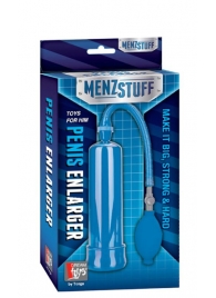 Синяя вакуумная помпа MENZSTUFF PENIS ENLARGER - Dream Toys - в Белгороде купить с доставкой