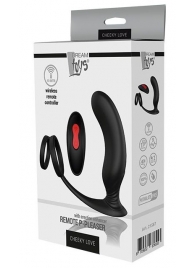 Черный массажер простаты REMOTE P-PLEASER - Dream Toys - в Белгороде купить с доставкой