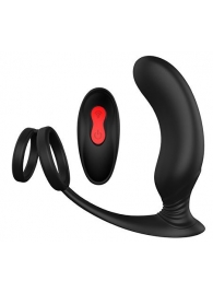 Черный массажер простаты REMOTE P-PLEASER - Dream Toys - в Белгороде купить с доставкой