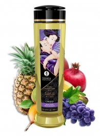 Массажное масло Libido Exotic Fruits с ароматом экзотических фруктов - 240 мл. - Shunga - купить с доставкой в Белгороде