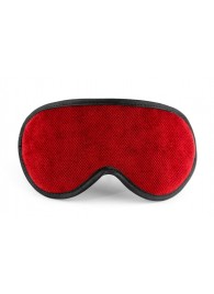 Красная сплошная маска на резиночке с черной окантовкой - БДСМ Арсенал - купить с доставкой в Белгороде