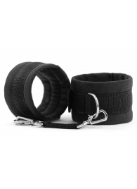 Черные наручники My rules на сцепке - БДСМ Арсенал - купить с доставкой в Белгороде