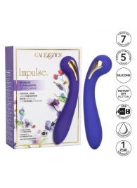 Фиолетовый вибромассажер с электростимуляцией Intimate Estim Petite G Wand - 19 см. - California Exotic Novelties - купить с доставкой в Белгороде