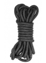 Черная веревка Do Not Disturb - 5 м. - Lola Games - купить с доставкой в Белгороде