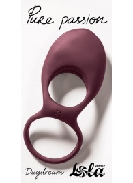 Бордовое эрекционное виброкольцо Daydream - Lola Games - в Белгороде купить с доставкой