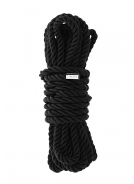 Черная веревка для шибари DELUXE BONDAGE ROPE - 5 м. - Dream Toys - купить с доставкой в Белгороде