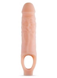Телесный реалистичный фаллоудлинитель 9 Inch Silicone Cock Sheath Penis Extender - 22,86 см. - Blush Novelties - в Белгороде купить с доставкой
