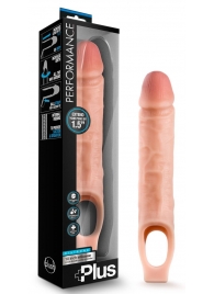 Телесный реалистичный фаллоудлинитель 10 Inch Silicone Cock Sheath Penis Extender - 25,4 см. - Blush Novelties - в Белгороде купить с доставкой