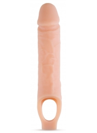 Телесный реалистичный фаллоудлинитель 10 Inch Silicone Cock Sheath Penis Extender - 25,4 см. - Blush Novelties - в Белгороде купить с доставкой