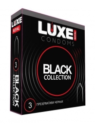 Черные презервативы LUXE Royal Black Collection - 3 шт. - Luxe - купить с доставкой в Белгороде