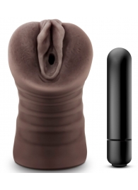 Коричневый мастурбатор-вагина Hot Chocolate Brianna - Blush Novelties - в Белгороде купить с доставкой