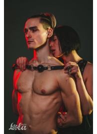 Черный кляп Love Addict на замочке - Lola Games - купить с доставкой в Белгороде