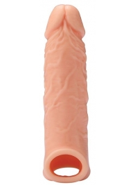 Телесная насадка EXTENDER WITH BALL STRAP 6.5 - 17 см. - Dream Toys - в Белгороде купить с доставкой