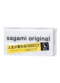 Презервативы Sagami Original 0.02 L-size увеличенного размера - 10 шт. - Sagami - купить с доставкой в Белгороде