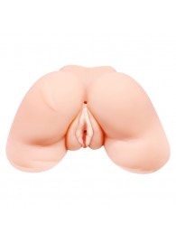 Телесная вибровагина Julie с 2 рабочими отверстиями - Baile - в Белгороде купить с доставкой