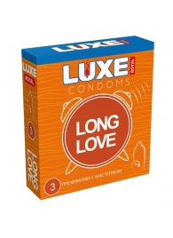 Презервативы с продлевающим эффектом LUXE Royal Long Love - 3 шт. - Luxe - купить с доставкой в Белгороде