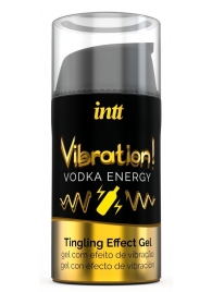 Жидкий интимный гель с эффектом вибрации Vibration! Vodka Energy - 15 мл. - INTT - купить с доставкой в Белгороде