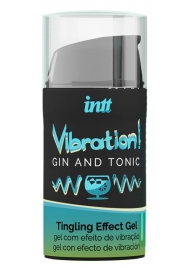 Жидкий интимный гель с эффектом вибрации Vibration! Gin   Tonic - 15 мл. - INTT - купить с доставкой в Белгороде