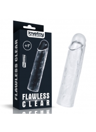 Прозрачная насадка-удлинитель Flawless Clear Penis Sleeve Add 1 - 15,5 см. - Lovetoy - в Белгороде купить с доставкой