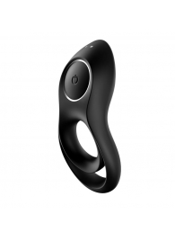 Черное эрекционное виброкольцо Legendary Duo - Satisfyer - в Белгороде купить с доставкой