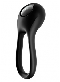 Черное эрекционное виброкольцо Majestic Duo - Satisfyer - в Белгороде купить с доставкой