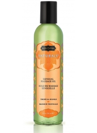 Массажное масло Naturals Tropical Mango с ароматом манго - 236 мл. - Kama Sutra - купить с доставкой в Белгороде