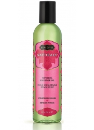 Массажное масло Naturals Strawberry Dreams с ароматом клубники - 236 мл. - Kama Sutra - купить с доставкой в Белгороде