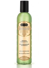 Массажное масло Naturals Vanilla Sandalwood с ароматом ванили и сандала - 236 мл. - Kama Sutra - купить с доставкой в Белгороде
