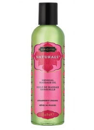 Массажное масло Naturals Strawberry Dreams с ароматом клубники - 59 мл. - Kama Sutra - купить с доставкой в Белгороде