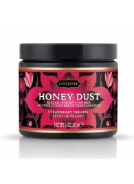 Пудра для тела Honey Dust Body Powder с ароматом клубники - 170 гр. - Kama Sutra - купить с доставкой в Белгороде