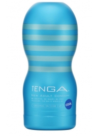 Мастурбатор с охлаждающей смазкой TENGA Original Vacuum Cup Cool - Tenga - в Белгороде купить с доставкой