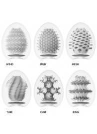 Набор из 6 мастурбаторов Tenga EGG IV с различным рельефом - Tenga - в Белгороде купить с доставкой