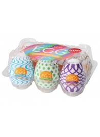 Набор из 6 мастурбаторов Tenga EGG IV с различным рельефом - Tenga - в Белгороде купить с доставкой