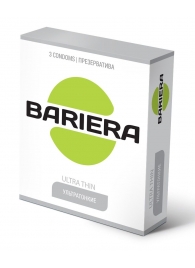 Ультратонкие презервативы Bariera Ultra Thin - 3 шт. - Bariera - купить с доставкой в Белгороде