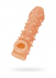 Телесная закрытая насадка с пупырышками Cock Sleeve Size S - 13,8 см. - KOKOS - в Белгороде купить с доставкой