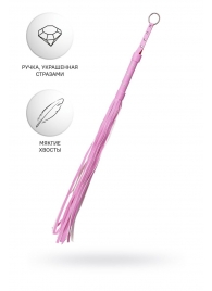 Розовый флоггер Anonymo - 64 см. - ToyFa - купить с доставкой в Белгороде