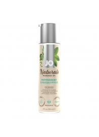 Массажное масло с ароматом перечной мяты и эвкалипта JO Naturals Peppermint   Eucalyptus - 120 мл. - System JO - купить с доставкой в Белгороде