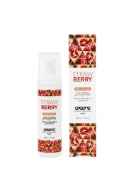 Разогревающее массажное масло  с ароматом клубники Gourmet Strawberry - 50 мл. - Exsens - купить с доставкой в Белгороде