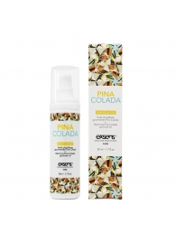 Разогревающее массажное масло с ароматом пина колада Gourmet Pina Colada - 50 мл. - Exsens - купить с доставкой в Белгороде