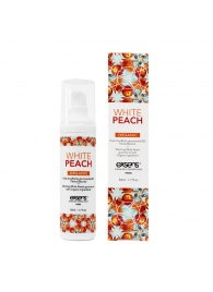 Разогревающее массажное масло Gourmet White Peach Organic с органическими ингредиентами - 50 мл. - Exsens - купить с доставкой в Белгороде