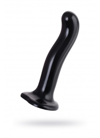 Черный стимулятор для пар P G-Spot Dildo Size M - 18 см. - Strap-on-me - в Белгороде купить с доставкой