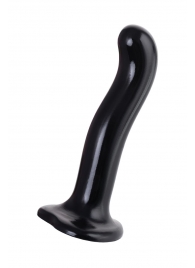 Черный стимулятор для пар P G-Spot Dildo Size L - 19 см. - Strap-on-me - в Белгороде купить с доставкой