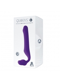 Фиолетовый безремневой страпон Queens L - Adrien Lastic - купить с доставкой в Белгороде