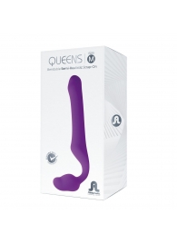Лиловый безремневой страпон Queens M - Adrien Lastic - купить с доставкой в Белгороде