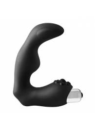 Черный вибромассажер простаты FantASStic Vibrating Prostate Massager - 11,3 см. - Dream Toys - в Белгороде купить с доставкой